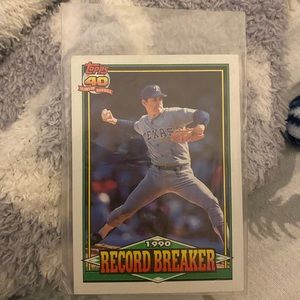 Nolan Ryan Topps Baseball Card